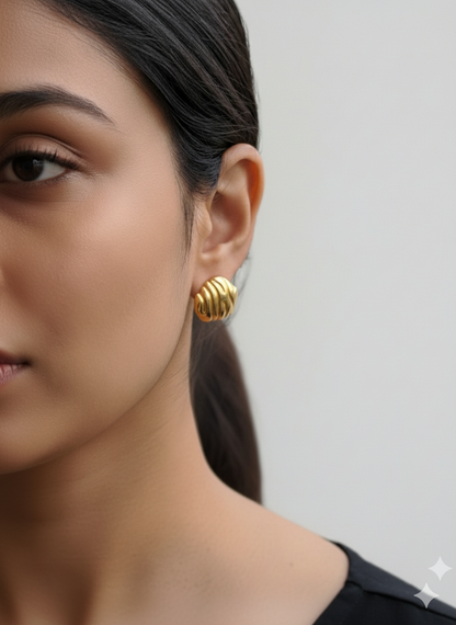 Gold Plated Stainless Steel Anti Tarnish Earring