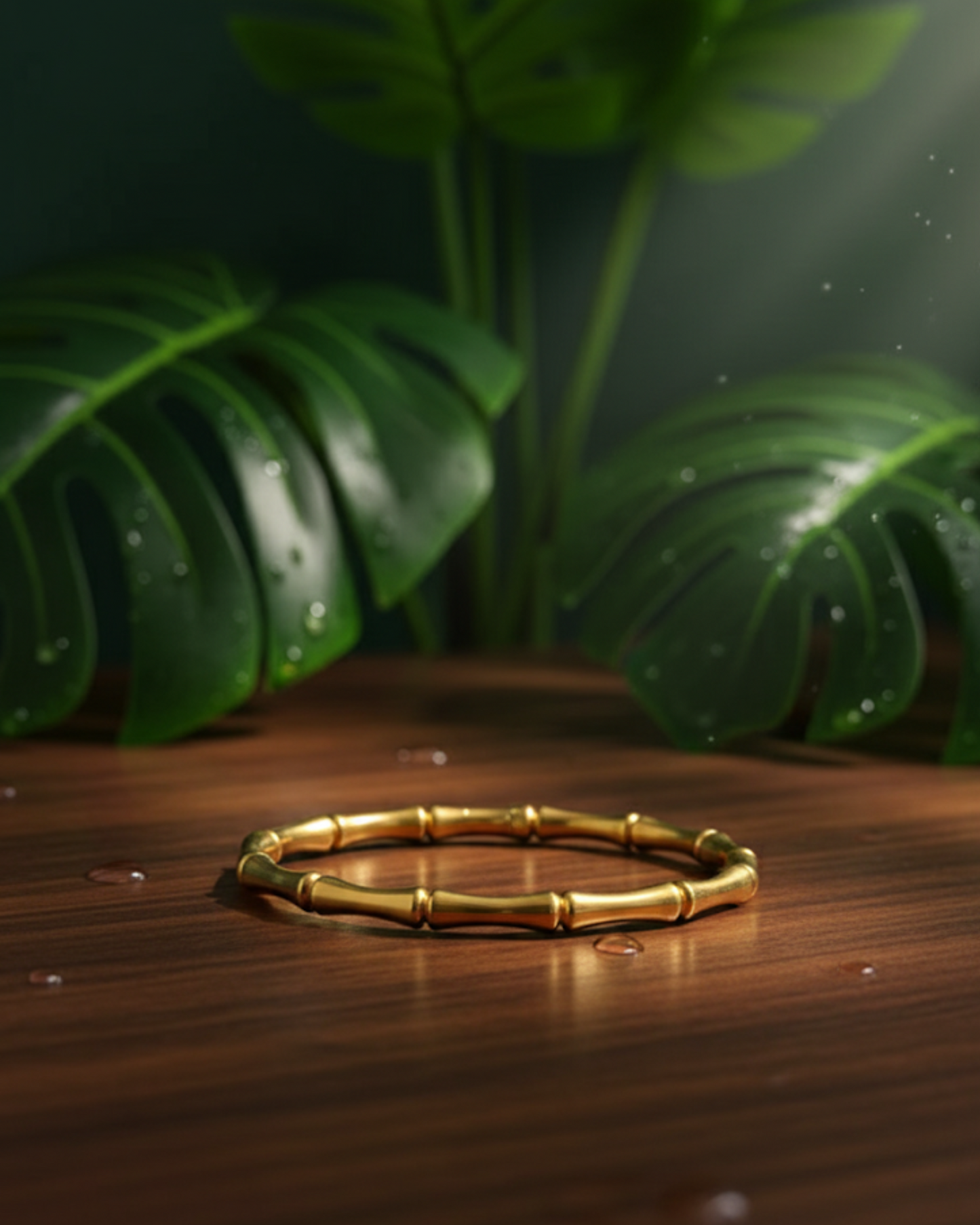 Bamboo Design Openable Kada Bracelet