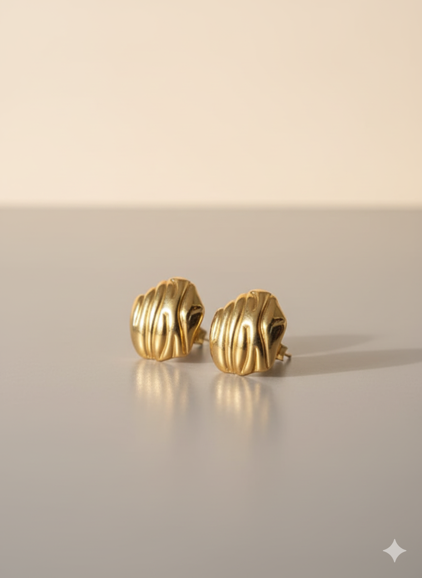 Gold Plated Stainless Steel Anti Tarnish Earring