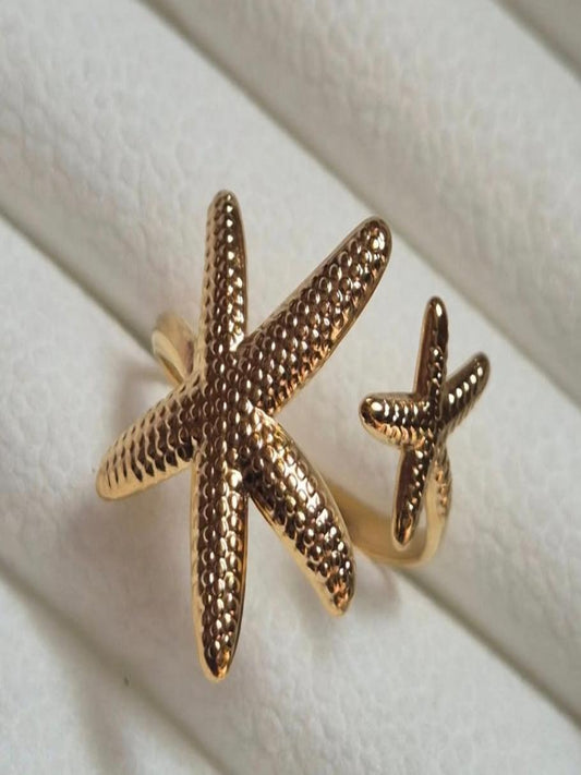 Hawaii Starfish open Finger Ring