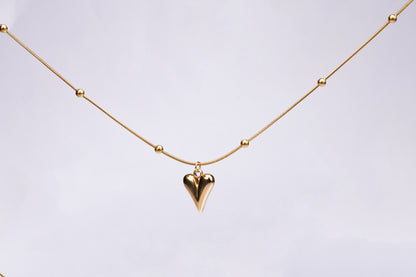 Gold-Tone Heart Pendant