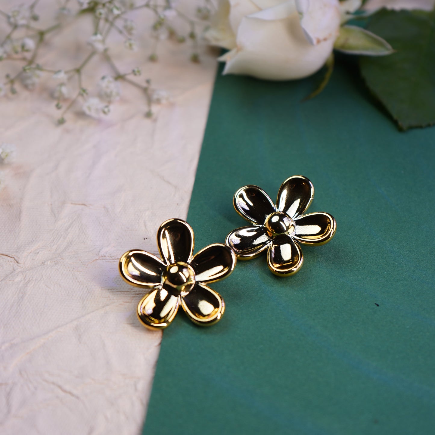 Golden Bloom Studs