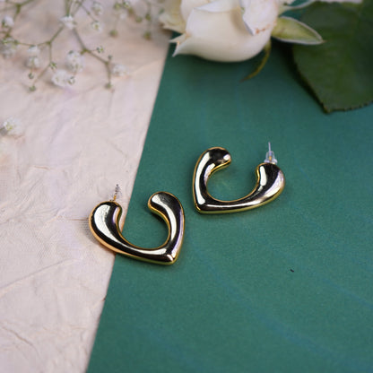 Hollow Heart Earring