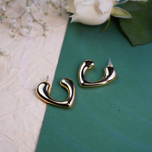 Hollow Heart Earring