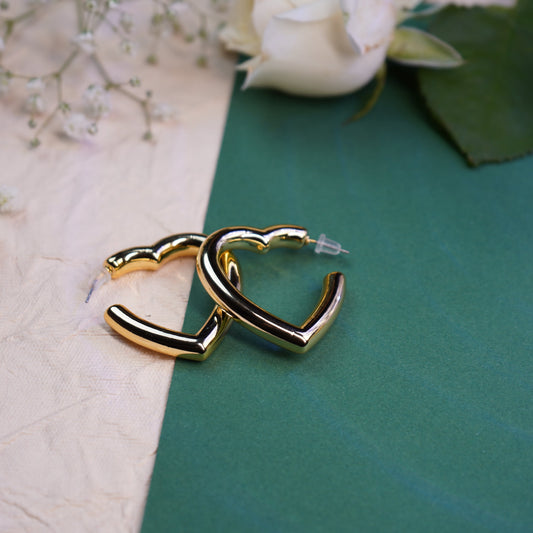 Hollow Heart Earring