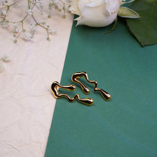 Melting Drip Liquid Water Drop Earrings