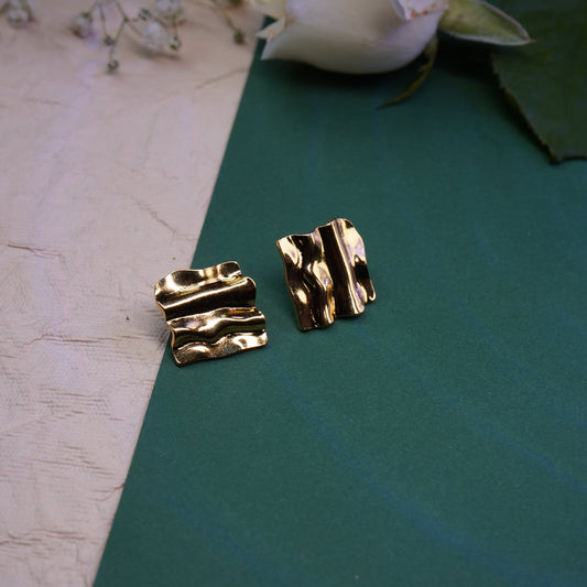Abstract Textured Design Earring