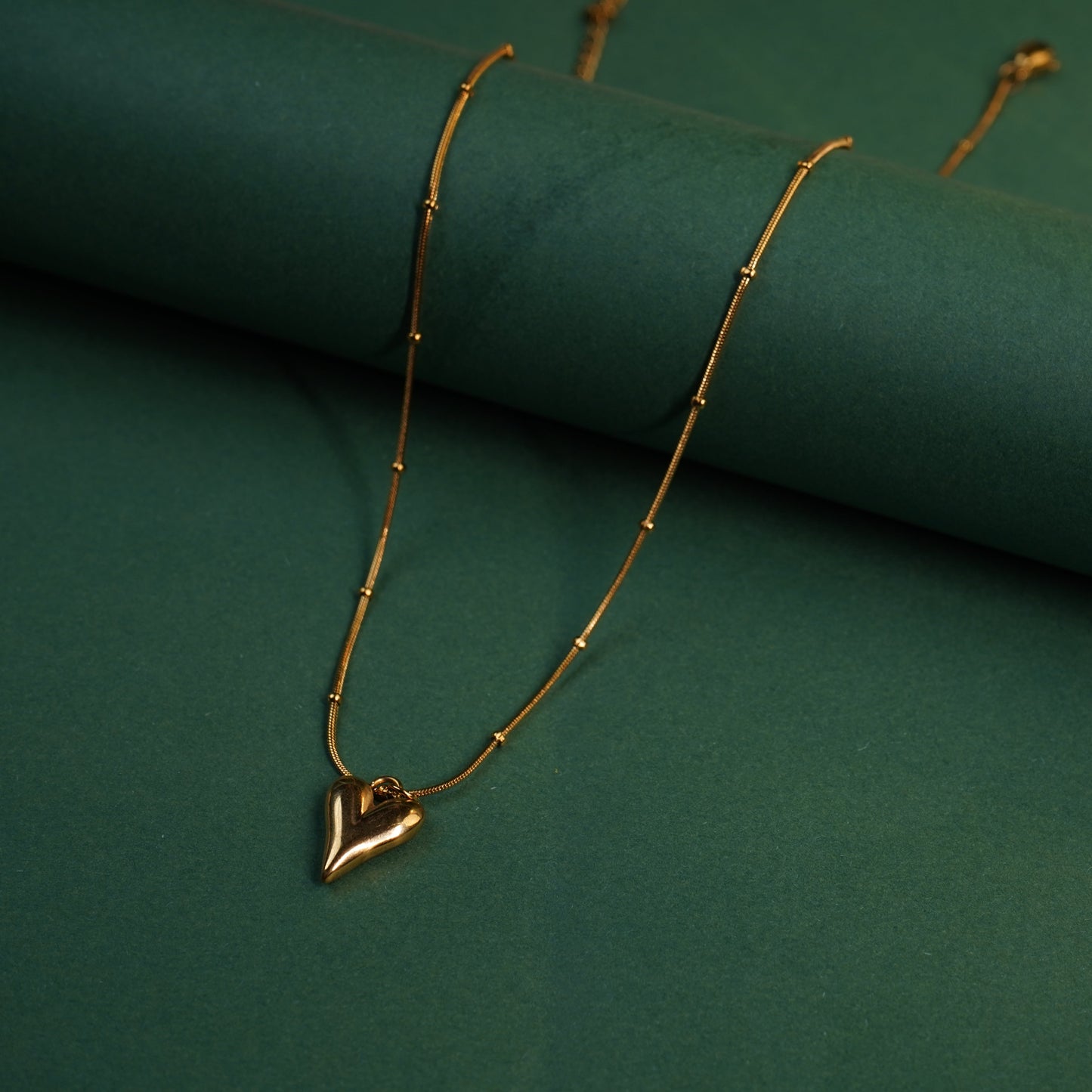 Gold-Tone Heart Pendant