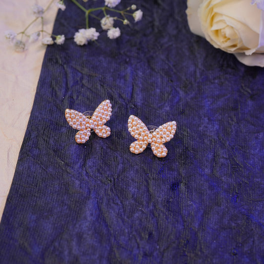 Butterfly Motif Studded Earring
