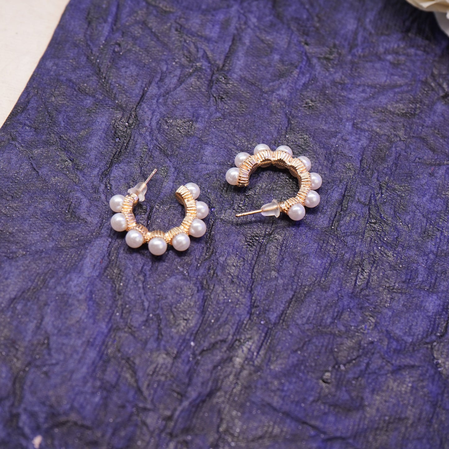 Pearl Hoops Earring