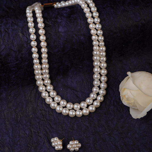 Classic Pearl Layer Necklace