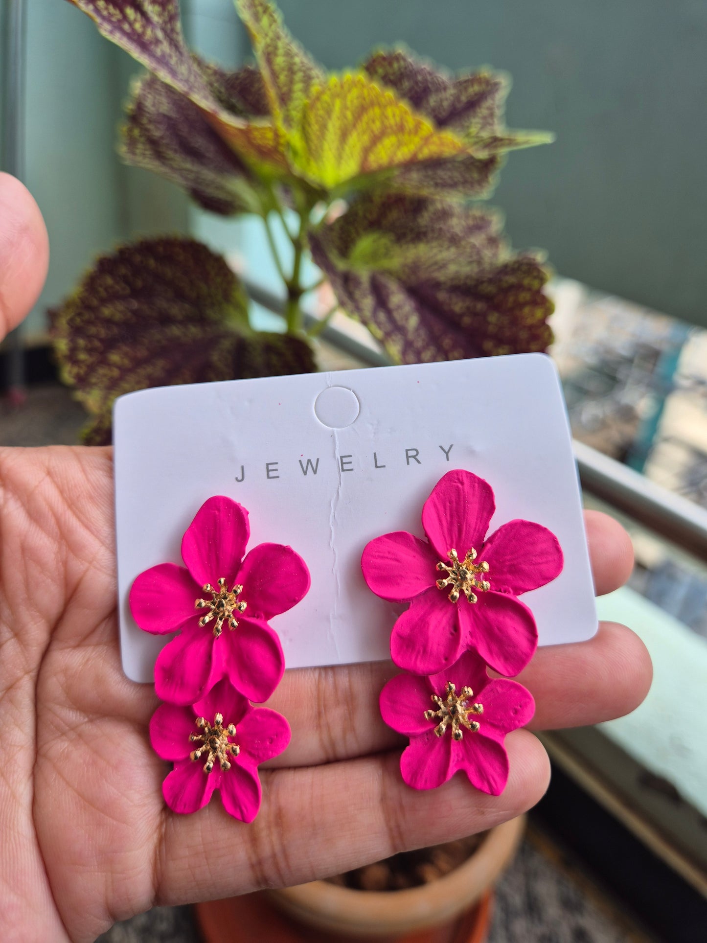 Floral Drop Earring