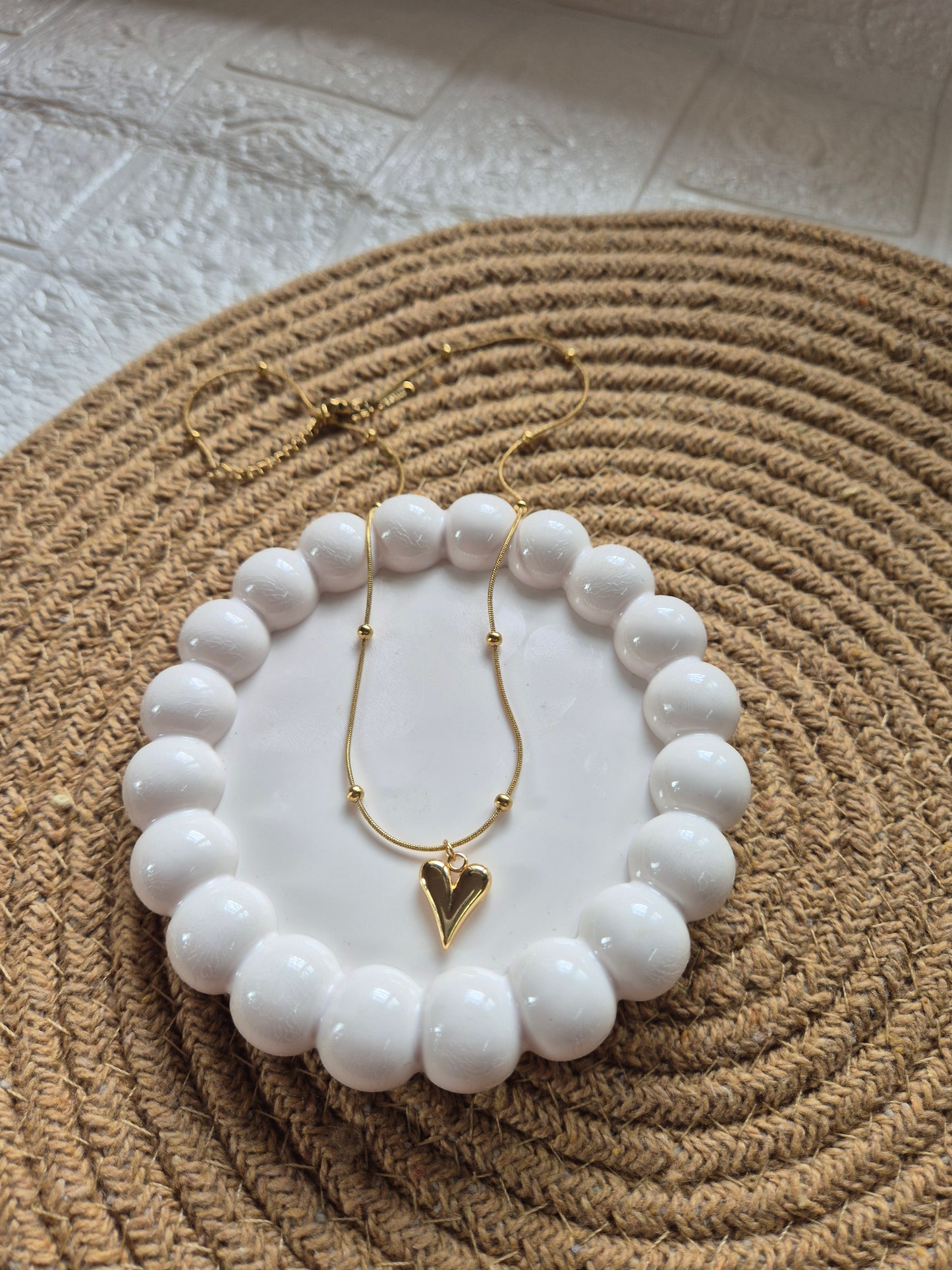 Gold-Tone Heart Pendant