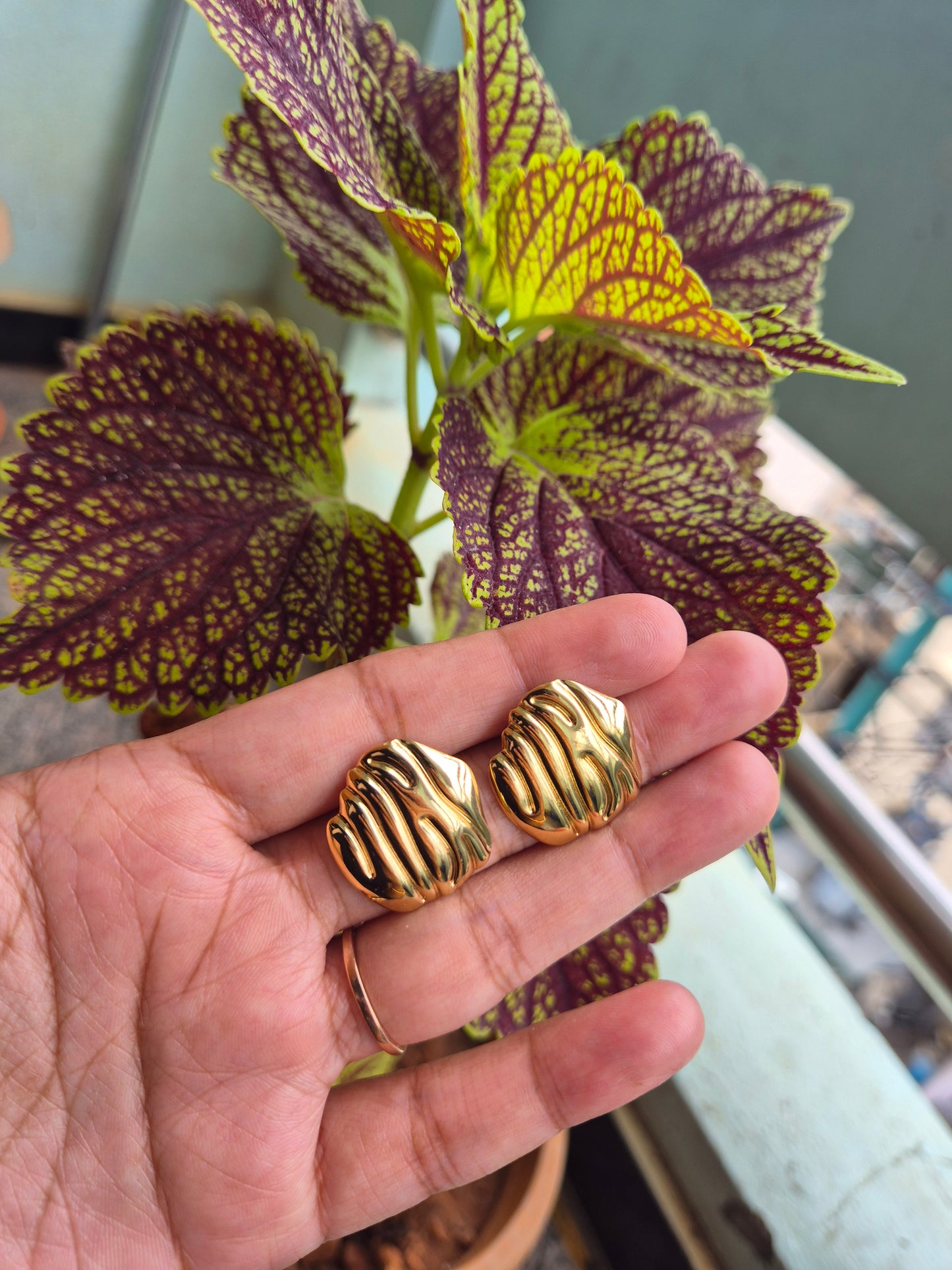 Gold Plated Stainless Steel Anti Tarnish Earring