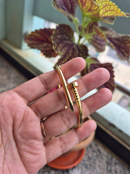 Nail Kada Bracelet(Anti tarnish)