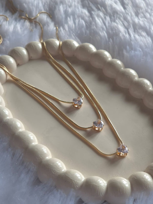 Layered Heart Necklace